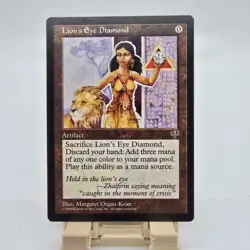 Lion’s Eye Diamond Mirage RESERVED LIST Lightly Played/LP+ MTG Magic - Image 1
