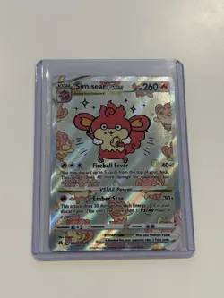 Simisear VSTAR Crown Zenith Galarian Gallery GG37/GG70 Ultra Rare NM Pokemon TCG - Image 1