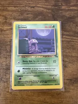 Vintage Grimer Base Set 48/62 MP/LP Condition English Pokemon Card - Image 1