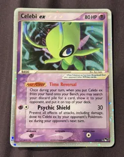 Pokemon Celebi ex Ultra Rare Holo 017/017 POP Series 2 EX 2005 80HP Card - Image 1