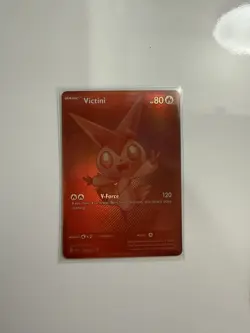 Pokemon TCG Victini Card Black Bolt Red Holo BWR 171/086 - Image 1