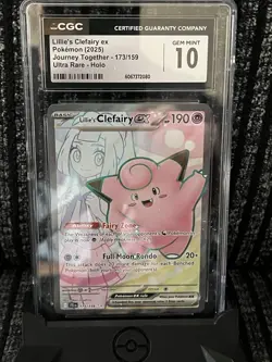 Lillies Clefairy Ex 173/159 Journey Together Pokemon Card CGC 10 - Image 1