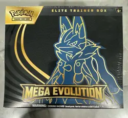 POKEMON TCG MEGA EVOLUTION ETB ELITE TRAINER BOX (LUCARIO) - Image 1