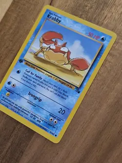 1st Edition Krabby - NEAR MINT- #51/62 Fossil Set 1999 - WOTC Pokemon TCG - Image 4