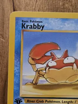 1st Edition Krabby - NEAR MINT- #51/62 Fossil Set 1999 - WOTC Pokemon TCG - Image 5