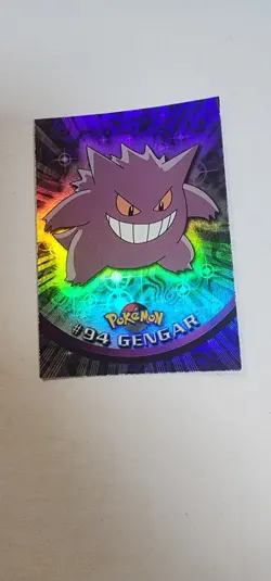 2000 Topps Pokemon TV Gengar #94 Rainbow Holo Foil - Image 1