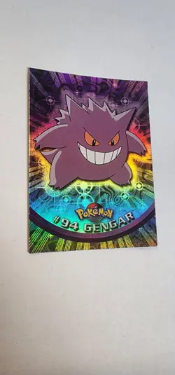 2000 Topps Pokemon TV Gengar #94 Rainbow Holo Foil - Image 2