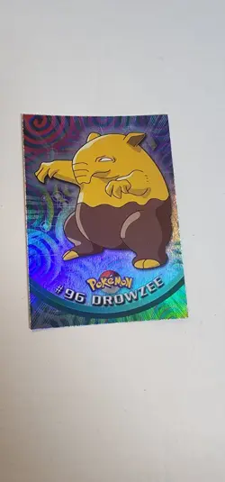 2000 TOPPS Chrome Pokemon Drowzee #96 TV Animation - Series 2 Holo Foil Rainbow - Image 2