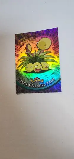Pokemon Topps 1999 Exeggutor #103 Rainbow Holo Foil Blue Logo Hypno Rainbow - Image 1