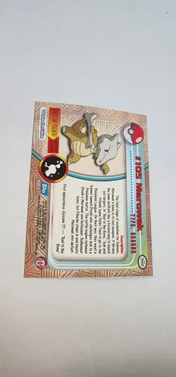 2000 Topps Pokemon TV Animation Series 2 Rainbow Foil Marowak #105 - Image 4