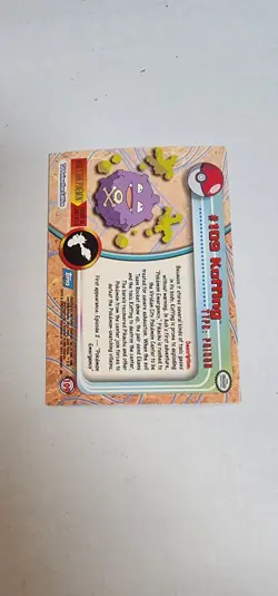 Pokemon Topps Foil TV Animation Series 2 Rainbow Foil #109 Koffing - Image 3