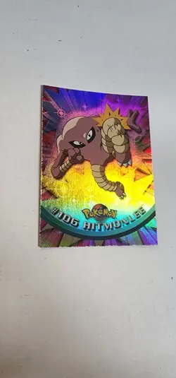 Pokemon Topps TV Animation Edition Series 2 Rainbow Foil #106 Hitmonlee - Image 2