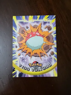 MP! BLUE Label Voltorb #100 - Pokemon Topps Series 2 TV Animation Edition - Image 1