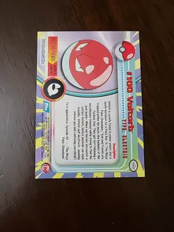 MP! BLUE Label Voltorb #100 - Pokemon Topps Series 2 TV Animation Edition - Image 2