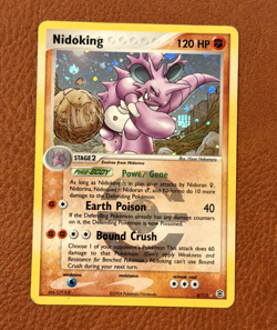 Pokemon: Nidoking 8/112 Reverse Holo Rare 2004 EX Fire Red Leaf Green - Image 1