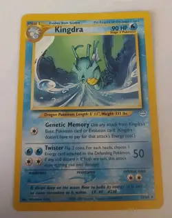 Pokemon TCG Kingdra Neo Revelation 19/64 Regular Unlimited Rare LP - Image 1