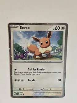 Pokemon Eevee 043 Scarlet Violet Black Star Promo Cosmos Holo ✨MINT✨ - Image 4