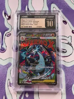 Mega Dream Ex Japanese Charizard X ex #223/193 Mega Attack Rare CGC Pristine 10 - Image 1