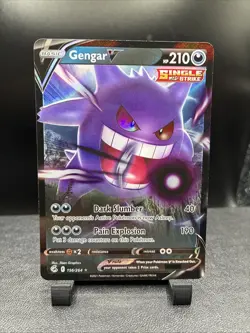 Gengar V 156/264 Fusion Strike Pokemon English Ultra Rare 2021 - Image 1