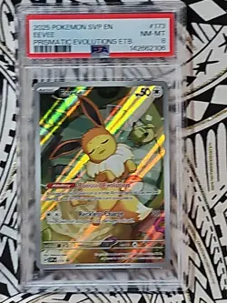EEVEE 2025 POKEMON SVP EN-SV BLACK STAR PROMO #173 PSA 8 NM-Mint (106) - Image 3