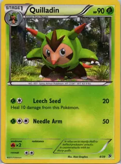 Pokemon TCG Quilladin 4/39 Kalos Starter Set MP - Image 1