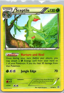 Pokemon TCG Sceptile 8/160 Primal Clash LP - Image 1