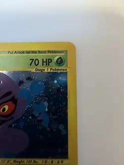 Arbok Holo Rare 3/165 Expedition Base Set WOTC Vintage Pokemon - Image 5