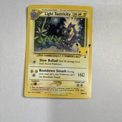 Pokemon TCG Light Toxtricity Stage 1 120 HP Promo Holo 25th Anniversary SWSH137 - Image 1