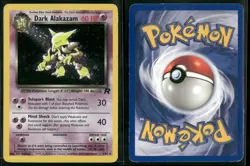 ✰ DARK ALAKAZAM 1/82 RARE TEAM ROCKET POKEMON ✰ DMG - Image 1
