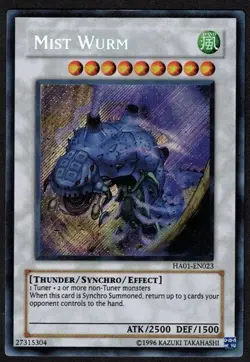 Yugioh Mist Wurm HA01-EN023 Secret Rare Limited - LP - Image 1