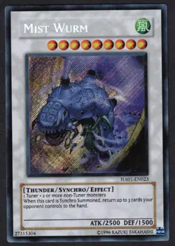 Yugioh Mist Wurm HA01-EN023 Secret Rare Unlim - NM - Image 1