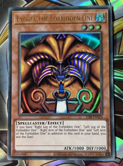 YuGiOh Exodia the Forbidden One Ultra Rare LOB-EN124 21 22 23 - 2020 Printing - Image 2
