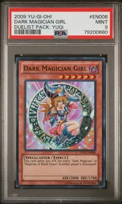 Dark Magician Girl - DPYG-EN008 - PSA 9 MINT - Super Rare Unlimited Yu-Gi-Oh! - Image 1