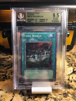 Toon World MRL-076 Original 2002 Unlimited Edition Super Rare YuGiOh BGS 9.5 - Image 1