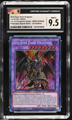 Yugioh Red-Eyes Dark Dragoon 1st Edition Secret Rare MP22-EN264 CGC 9.5 Mint+ - Image 1