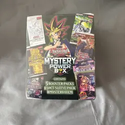 Yu-Gi-Oh Mystery Power Box Five Booster Packs 50 Ct Sleeve Mystery Item - Image 1