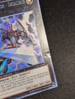 Yugioh 2x Heroic Champion - Excalibur CT09-EN002 Limited Edition Secret Rare MP - Image 5