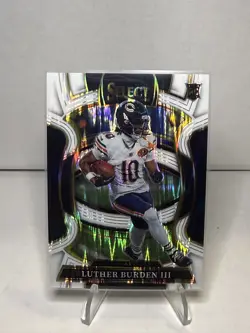 2025 Panini Select - Concourse Luther Burden #72 White Shock Prizm /799 (RC) - Image 1