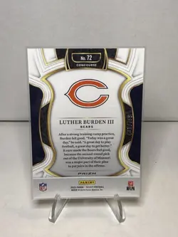 2025 Panini Select - Concourse Luther Burden #72 White Shock Prizm /799 (RC) - Image 2