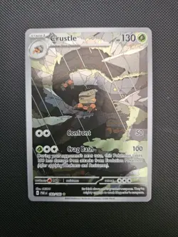 Pokemon TCG Crustle Holo Illustration Rare Card 183/182 Sv04: Paradox Rift - Image 1