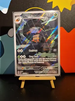 Pokemon TCG Crustle Holo Illustration Rare Card 183/182 Sv04: Paradox Rift - Image 1