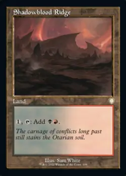 Near Mint, English - 4 x MTG Shadowblood Ridge Commander: The Brothers' War - Image 1