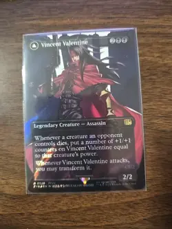 Magic The Gathering Vincent Valentine (Borderless) Final Fantasy Surge Foil - Image 1