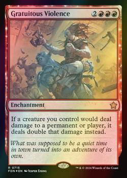 MTG Gratuitous Violence Foil ** Foundations ** English (NM) - Image 1