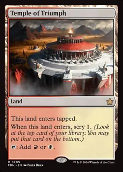 MTG Temple of Triumph ** Foundations ** English (NM) - Image 1