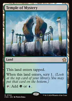 MTG Temple of Mystery ** Foundations ** English (NM) - Image 1