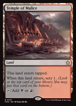 MTG Temple of Malice ** Foundations ** English (NM) - Image 1