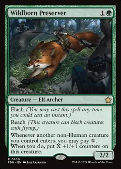 MTG Wildborn Preserver ** Foundations ** English (NM) - Image 1