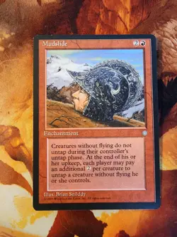 MTG Magic the Gathering - Mudslide Ice Age LP to NM - Image 1