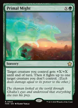 MTG Primal Might ** Foundations ** English (NM) - Image 1